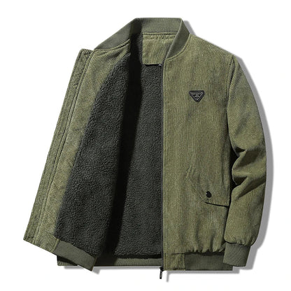 Crocksy Men’s Cotton Padded Winter Jacket – Warm Fleece-Lined Thermal Coat