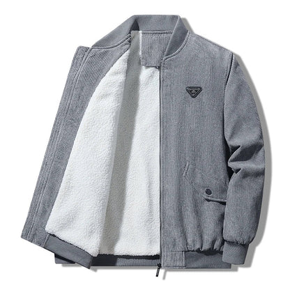 Crocksy Men’s Cotton Padded Winter Jacket – Warm Fleece-Lined Thermal Coat